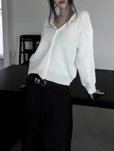 minimal basic knit cardigan (2color)
