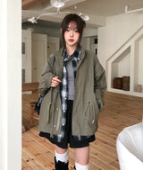 Kao Pintuck String Half Field Jacket