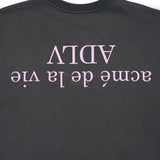 24FW アップサイドダウンベーシックロゴショートスリーブTシャツ チャコール