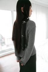 beads hairy muffler(2colors)