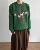 Christmas Embroidery Knit