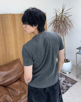 レノン ピグメント ヘンリーネック ショートスリーブ Tシャツ