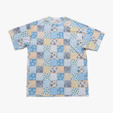 Twister Patchwork Tee - Light Blue