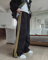 Solid track line two way training pants