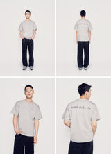 ベーシックロゴバイオウォッシング半袖Tシャツ GREY