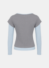 カリス コントラスト レイヤード Tシャツ