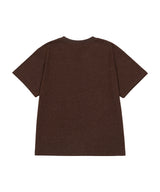 Big Graphic Logo Crop Tee Brown