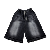unique stitch carpenter denim shorts