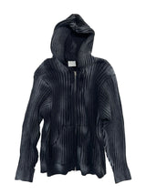 Edith lip knit hood zip-up