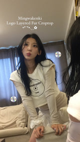 ˚₊ シャーリング レイヤード オフショルダー Tシャツ˚₊·