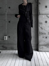 suede drape rider jacket (2color)