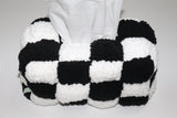 black cherkerboard tissue case