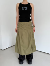 fancy buckle wrap skirt 