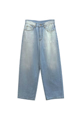 AZURE WIDE DENIM PANTS / SKY BLUE