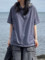 mesh hood short sleeve