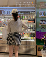 【MADE】Checked short pants & T-shirt set up