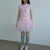 スウェットリルKIRIトップ _PINK