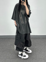 burger track cotton shorts