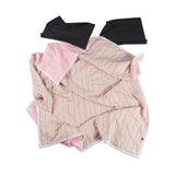 ボーダーラインパターンリバーシブルサマーコンフォーター - Pink stripe - SS size