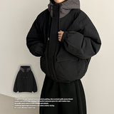 Beats High Neck Color Matching Loose Fit Hood Padding