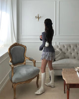 salt ribbon strap knee socks