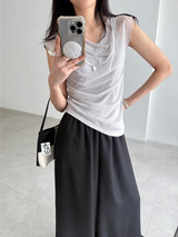 double shirring top