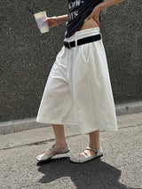 Two belt bermuda sweat pants(3color)