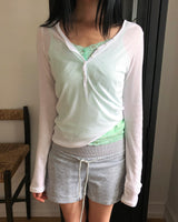 Barom Henley Hooded T-Shirt