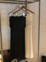 Jelly Shirring Long Skirt