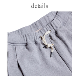BERMUDA PLEATS WIDE SWEAT SHORTS_GRAY