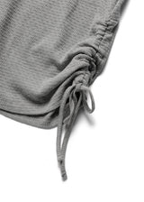 Shirring sleeveless top_gray