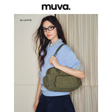 muvaニッチ マルチポケット ボウリングバッグ ラージキャパシティ ショルダートート