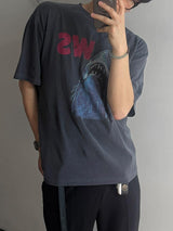 [A-T0188] ヴィンテージシャーク半袖Tシャツ (2色)