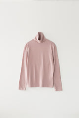 ベーシックタートルネックTシャツ (ピンク)