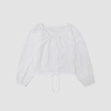 [MADE] WHISTLE CROPPED BLOUSE