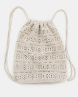 Naro Punching Knit String Backpack