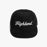 ビックサイズ XL HIGH コーデュロイキャップ ブラック