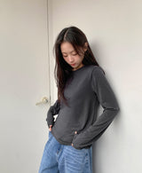 26SS★ [BAONHAUS]リングチレイヤードスパンラウンドTシャツ