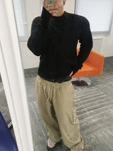 No.1445 ワッフル FH クロップ T (3color)