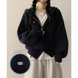 Flo Pendant Loose Fit Knit Hooded Zip-Up