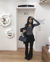 Muffler v neck T