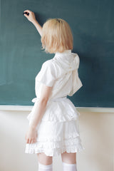 apron フリルスカート