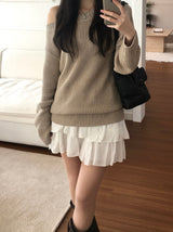 Neff Off-Shoulder Knitwear (3 colors)