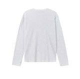 トーブワッフルヘンリーネック長袖Tシャツ