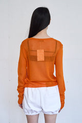 Color Light Cardigan (Orange)