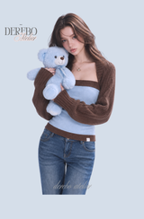 Blue Choco bolero cardigan top two-piece