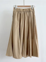 Arom Wrinkle Banding Flare Skirt