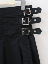 fancy buckle wrap skirt 