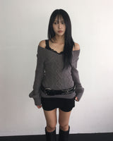 Snap skirt pants