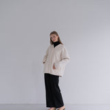 nocollar short coat